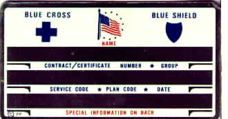 BLUE CROSS BLUE SHIELD CARD